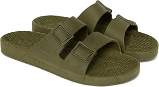 Linus Sandália Unissex - Sandálias Slip On, Confortável e Resistente, Fácil de Limpar, Vegano, Material 100% Reciclado - Baunilha