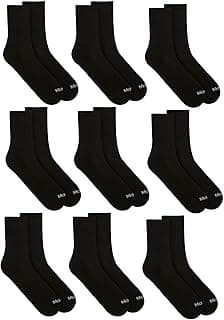 Kit 09 Pares de Meias Mash Com Tecido Respirável Cano Médio Algodão Masculino Adulto