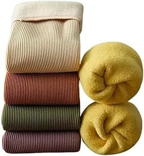 Genérico kit 4 Pares de Meia Térmica Canelada Flanelada Unissex Adulto Cores Sortidas Inverno Fleece
