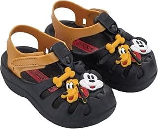 Sandália Infantil Menino Bebê Aranha Grendene Kids Mickey Preto ou Azul