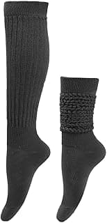 Generic Meias despojadas para mulheres, cano alto, cano alto, cano longo, botas femininas despojadas na coxa, botas macias para apertar, anos 80, outono, inverno, meias tamanho 5-10