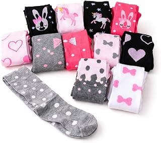 Lefipe Meia Calça Infantil Menina Estampada Grossa Inverno Meia Estação 7-9 ANOS