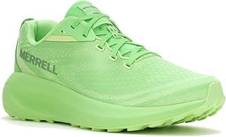 Tênis feminino Merrell Corrida em Trilha verde-limão com detalhes em amarelo