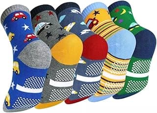 The Moon Meia Infantil Antiderrapante Kit 12 Pares Menino Criança Masculino Variadas
