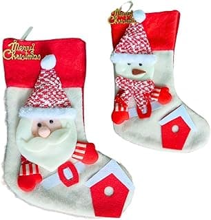 Meia de Natal Decoração Bota Para Porta Bonec0 de Neve Enfeite de Porta Natalino Decoração Festiva Temática Presente Inverno Fofa Enfeite Suspensa Criativa Família Meias Tecido