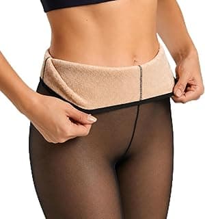 Genérico Meia Calça Térmica Feminina Translúcida Forrada Pelinho Preta Tamanho Único 36 ao 44 Interior Aveludado Efeito Meia Fina Forro Pelúcia Poliéster Elastano Para Inverno