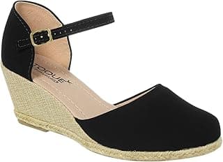 Genérico Sandália Anabela Espadrille Corda Salto Baixo Feminina Moda