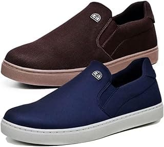 PoloFran Kit 2 Tenis Slip-on Masculino Casual Sapatenis Super Confort