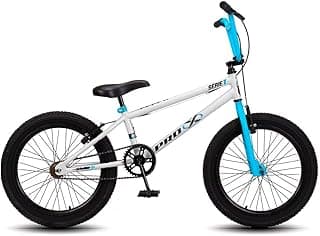 Bicicleta Aro 20 BMX Pro-X Série 1 Freestyle - Branco e Azul