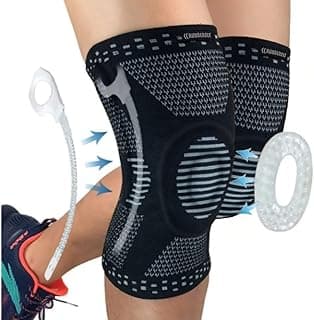 Joelheira de Compressão Profissional Snake para Academia Crossfit Musculação Corrida Bike Volei Basquete - Para proteção e recuperação do joelho (P)