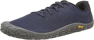 Merrell Tênis de corrida masculino Vapor Glove 6 em couro, cor azul-marinho, tamanho 11
