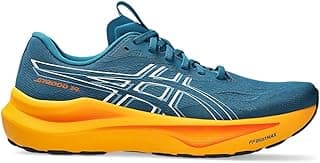 Tênis de corrida masculino ASICS GT-2000 14 azul e amarelo com solado preto