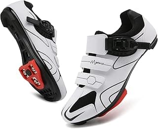 Vicogn Sapatos de Ciclismo Masculinos E Femininos Compatíveis com Pedais Peloton para Bicicleta Ergométrica, com Encaixe para Sapatilhas de Ciclismo de Estrada E Tacos Look Delta Pré-Instalados 43