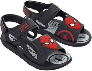 Sandália Infantil Menino Marvel Power Homem Aranha Grendene Kids Preto ou Azul