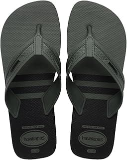 Chinelos de dedo masculinos Havaianas City Basic com tira resistente, cor cinza escuro, sulcos na sola e logo da marca.