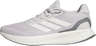 Tênis de corrida Adidas Run Falcon 5 feminino cinza e branco