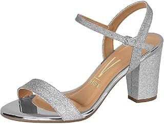 Sandália Feminina Salto Quadrado Mini Glitter Dourado Vizzano 6262.474