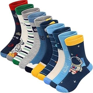 Genérico Kit 12 Pares De Meia Infantil Cano Longo Menino 2, 4, 6, 8 e 12 anos Desenhos Divertidos Para Criança