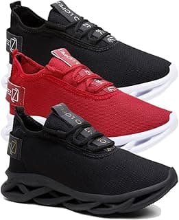 QueroShoes Kit 3 Tênis Masculino de Academia e Corrida Leve Macio e Confortável