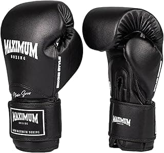 Luva de Boxe Muay Thai Kickboxing Maximum New Classic Black