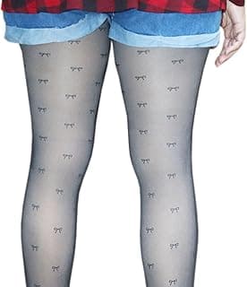 Generic Meia Calça Translúcida Forrada 220 gr - Edição Especial Desenhada