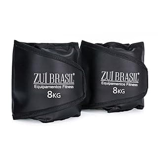 Caneleira 8kg Peso Musculação Kit Funcional Completo O Par - Tornozeleira Academia, Caneleira Academia, Caneleira Musculação, Treino Pernas
