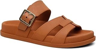 QueroShoes Sandália Feminina Papete Casual Antiderrapante Ajuste Lateral Super Leve e Macia
