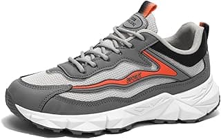 Kpdwfms Tênis masculino de corrida e caminhada na estrada: acolchoado para conforto. Adequado para tênis e uso casual, fornecendo suporte confiável.