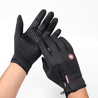 Genérico Luva Térmica Touch-Screen Resistente à Água e Frio para Moto e Ciclismo