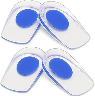 Par De Palmilha Calcanheira De Gel Silicone Protetora de Calcanhar Calçado Sapato Conforto e Alívio de Dor Calcanheira Em Gel Para Esporão De Calcâneo E Esporte Anti Impacto Linha Premium (2)