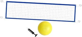 oshhni Rede de vôlei dobrável branca, 4,5 x 0,9 m (14,76 x 2,95 pés), com bolsa de armazenamento, acessório para esportes aquáticos.