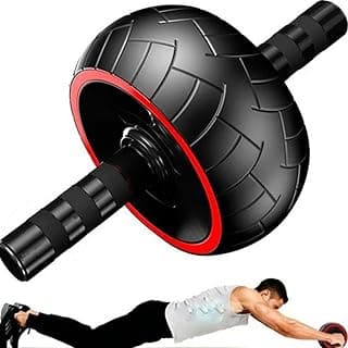 Roda Larga para Exercícios Abdominal com Tapete de Apoio