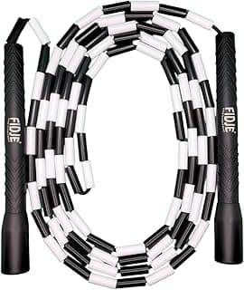 Corda de Pular Segmentada Profissional Freestyle Fidje – Manopla Longa para Crossover – Beaded Jump Rope Ajustável – Treino Cardio, Agilidade e Coordenação Motora