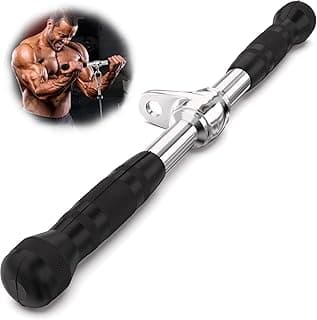50cm Barra Fixa, Barra Academia, Puxador Academia, Puxador Barrá Reto com Giro, Crossover Musculação, Puxador Bárra Reto com Giro