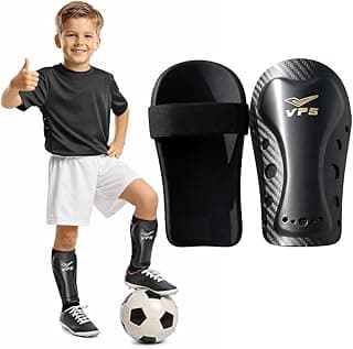 Caneleira Infantil Futebol Futsal Society Com Elástico Um Par Ótimo Ajuste Treino Leve e Confortável Proteção Tamanho Único 15cm Cores Preta Branca Azul Vermelha