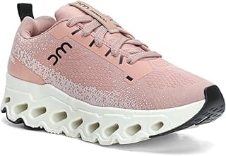 Tênis feminino DM DAMANDO de alta performance rosa com sola branca e detalhes pretos