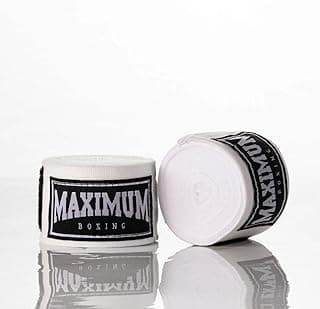Par Bandagem 5 Metros Maximum Muay Thai Boxe Kickboxing Cor Branco