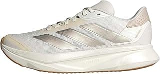 Tênis de corrida Adidas Duramo SL 2 feminino branco com detalhes prateados
