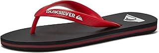 Quiksilver Sandália Infantil Molokai Para Meninos, Preta, Tamanho 2, 4, Grande