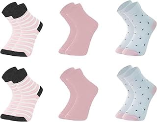 Kit 6 Pares Meias Bebê INFANTIL Mash Recém Nascido Cano Médio Algodão Criança