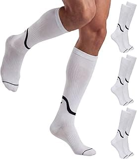 Kit 3 Pares de Meia de Corrida Poliamida Trifil Cano Longo 3/4 Academia Esportiva