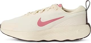 Tênis Nike Promina feminino para caminhada, cores giz e peônia, solado grosso, logotipo rosa