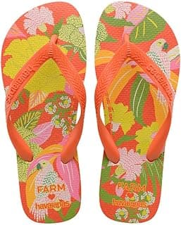 Chinelo Havaianas Farm Neon Flor