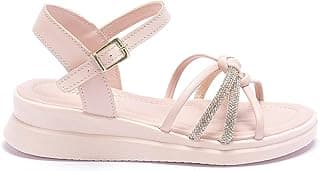 Sandalia Infantil Menina Tininha Anabela Macia Confortavel Elegante com Strass