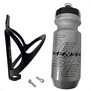 Suporte Garrafa + Garrafinha Caramanhola Sense Bike 500ml (Preto-Cinza)