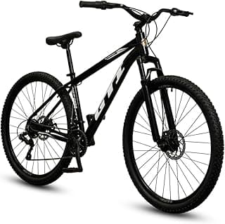 Bicicleta Aro 29 Modelo GTI Roma 21V Marchas Alumínio Tamanho 17 Freio Disco Suspensão MTB Cabeamento Interno