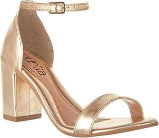 Munita Sandália Feminina Salto Grosso Salto Bloco Moda Casual Confort