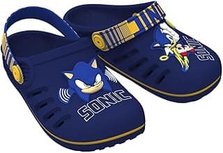 Sandália Babuch Sonic Speed Infantil Grendene Kids Azul e Amarela