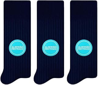 Meias Selene Kit 3 pares de Meias Social Masculina Algodão Selene 8006