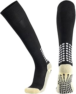 J COLOUR Meias Antiderrapantes Profissionais para Longas Futebol e Esportes Meias Conforto